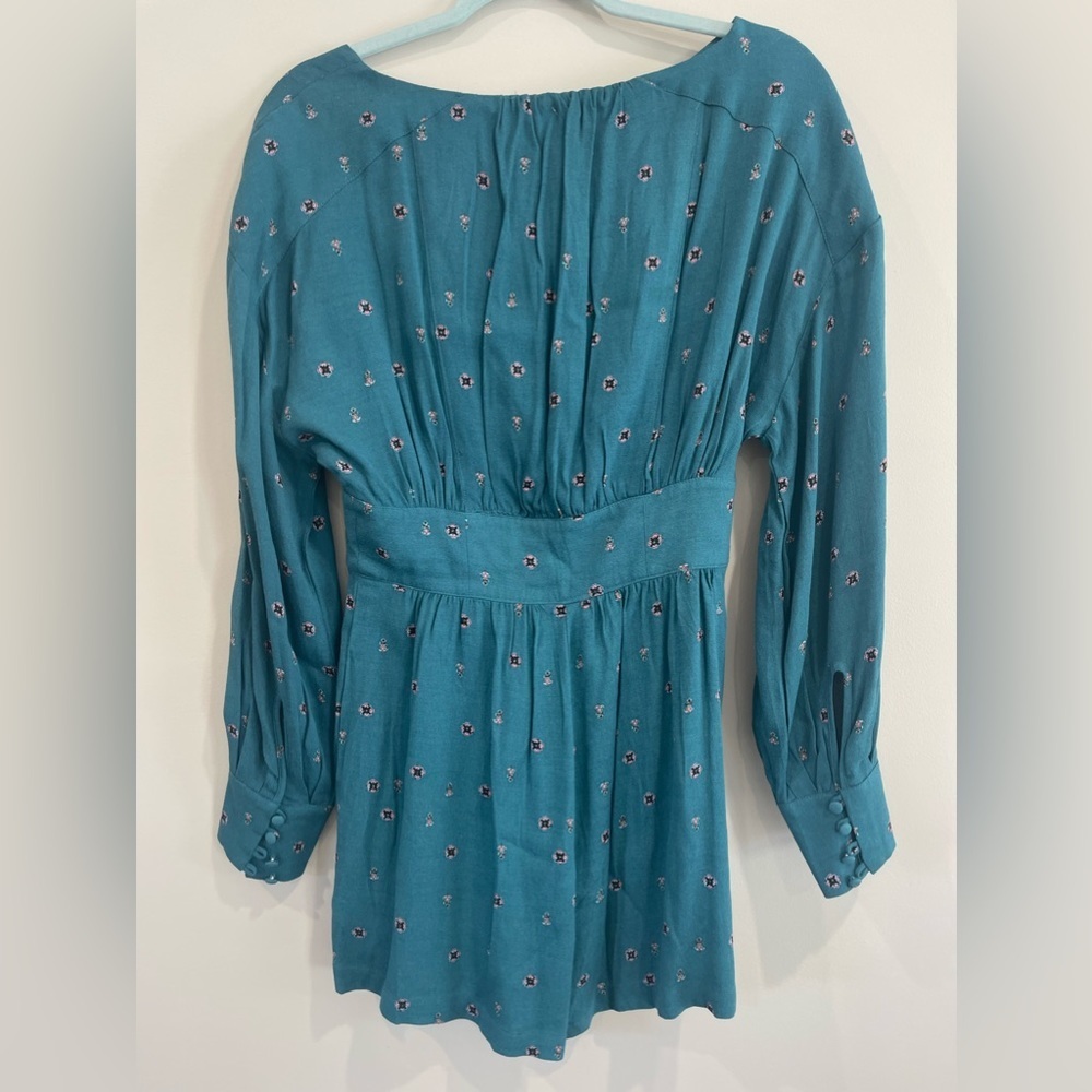 NWT•Free People•Love Grows Here Romper•Green Combo•Size Small - Picture 3 of 7